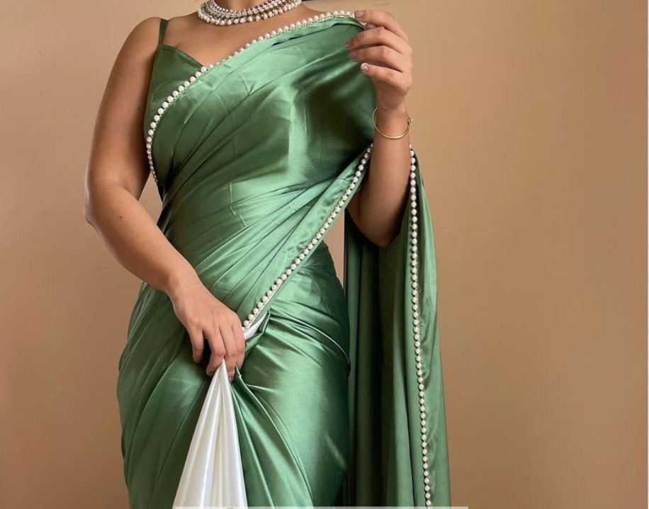 2-in-1 Satin Sarees