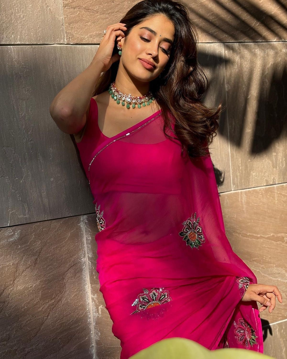 Janhvi Kapoor Inspired Premium Soft Georgette Saree