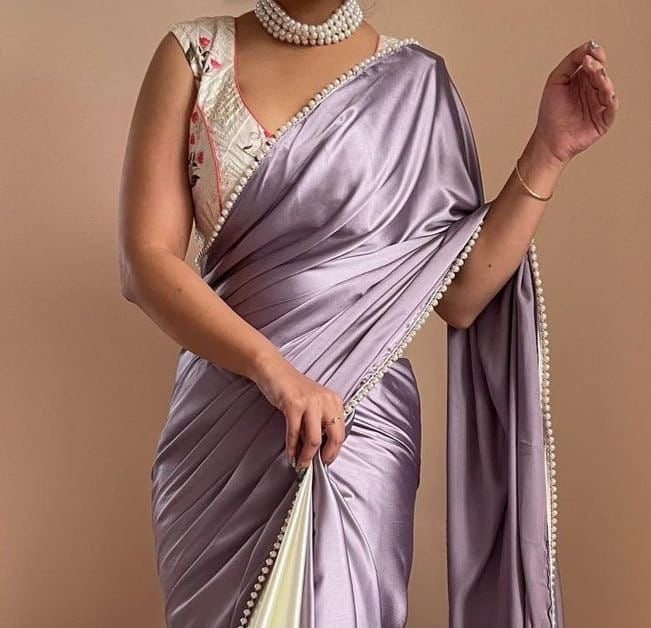 2-in-1 Satin Sarees