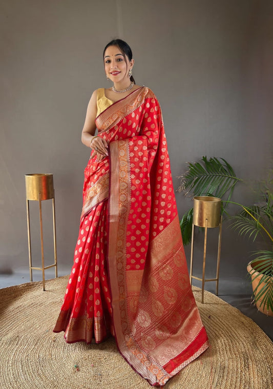 Rosy Soft Silk Saree