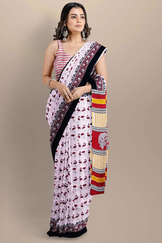 Lightweight Cotton Mulmul Saree