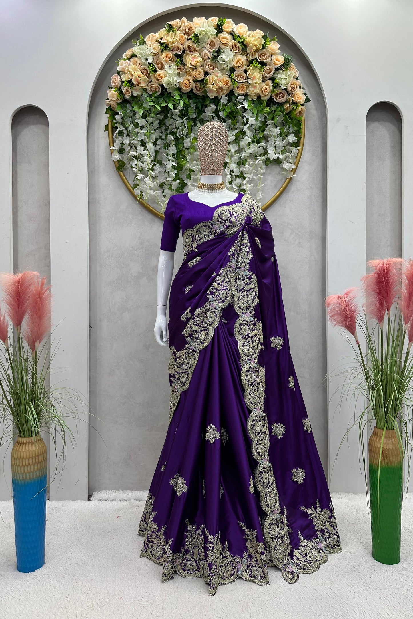 Luxurious Japan Satin Saree