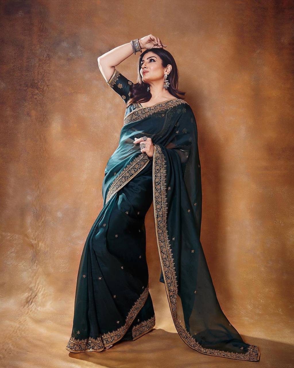 Raveena Tandon Inspired Saree