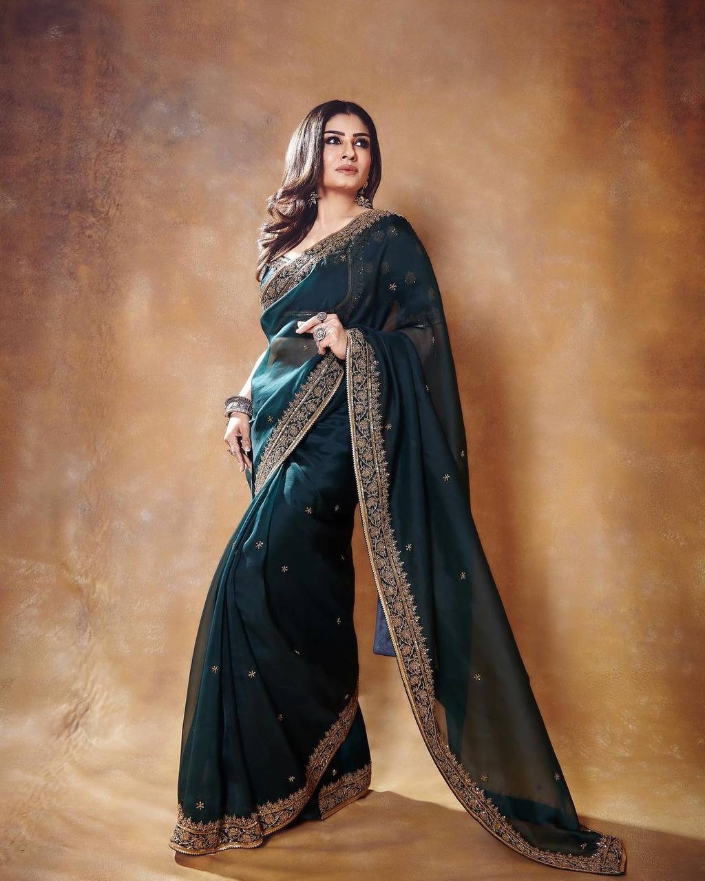 Raveena Tandon Inspired Saree