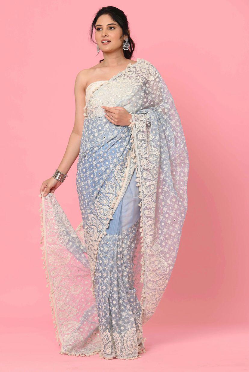 Gorgeous Organza Silk Premium Sarees - 2 Colors