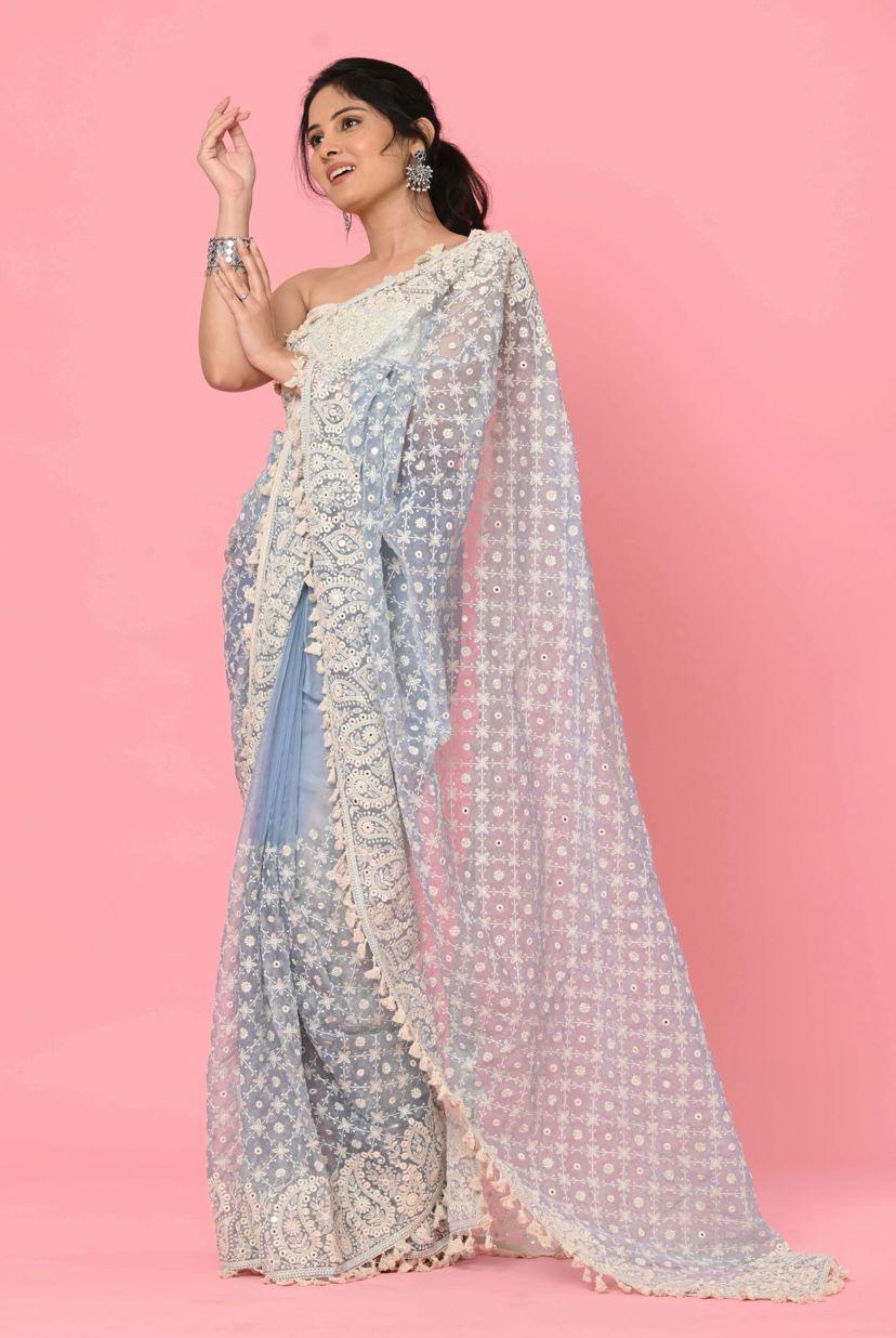 Gorgeous Organza Silk Premium Sarees - 2 Colors