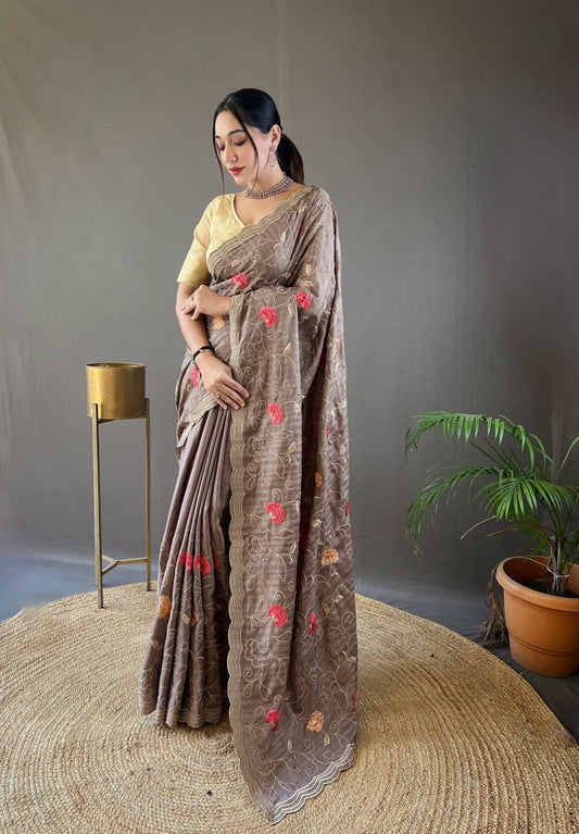 Tussar Silk Saree