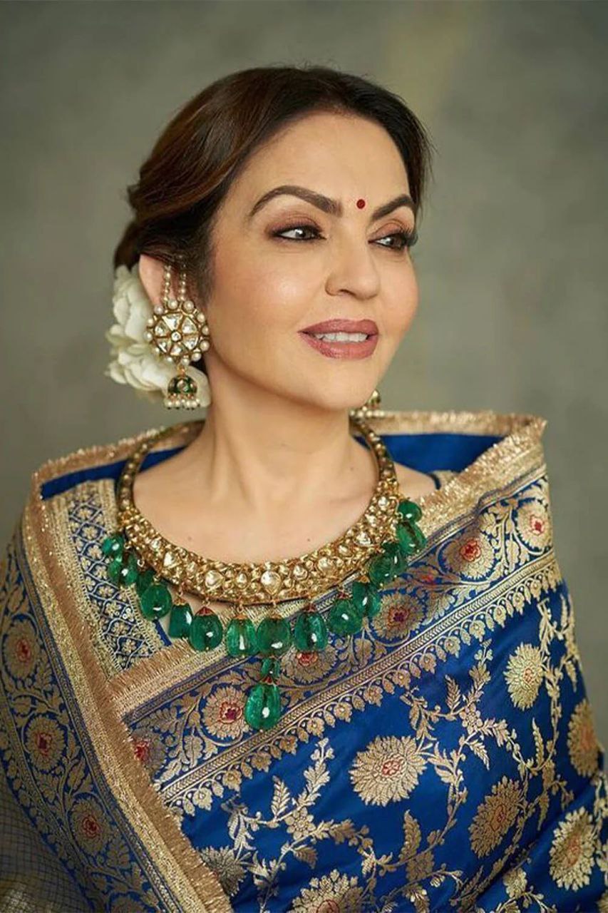 Nita Ambani Inspired Premium Banarasi Katan Silk Saree