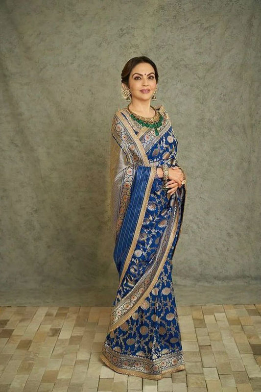 Nita Ambani Inspired Premium Banarasi Katan Silk Saree