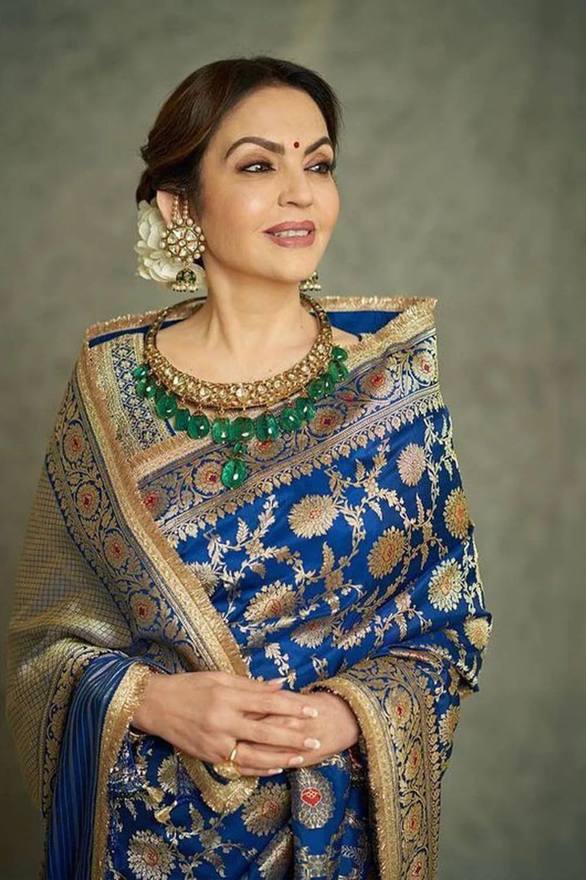 Nita Ambani Inspired Premium Banarasi Katan Silk Saree