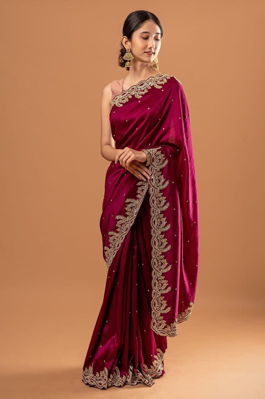 Heavy Rangoli Silk Fabric Saree