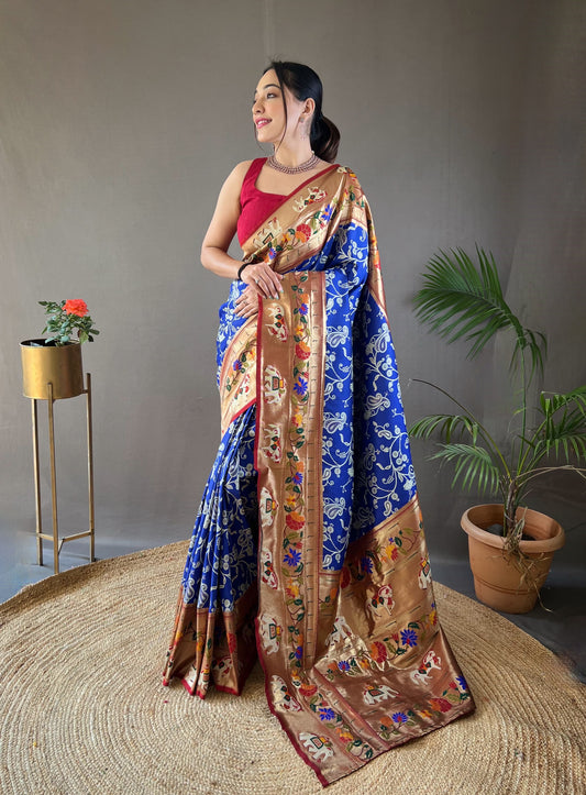 Paithani Patola Saree with Meenakari Pallu