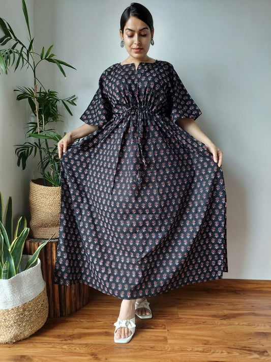 Hand Printed Cotton Kaftan Dresses