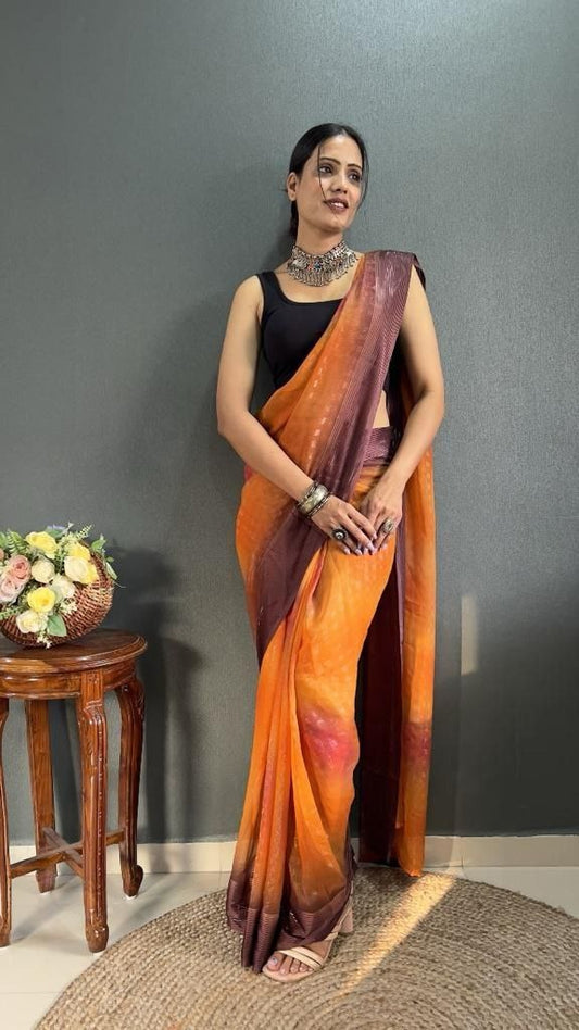 Georgette Padding Ready To Wear Saree