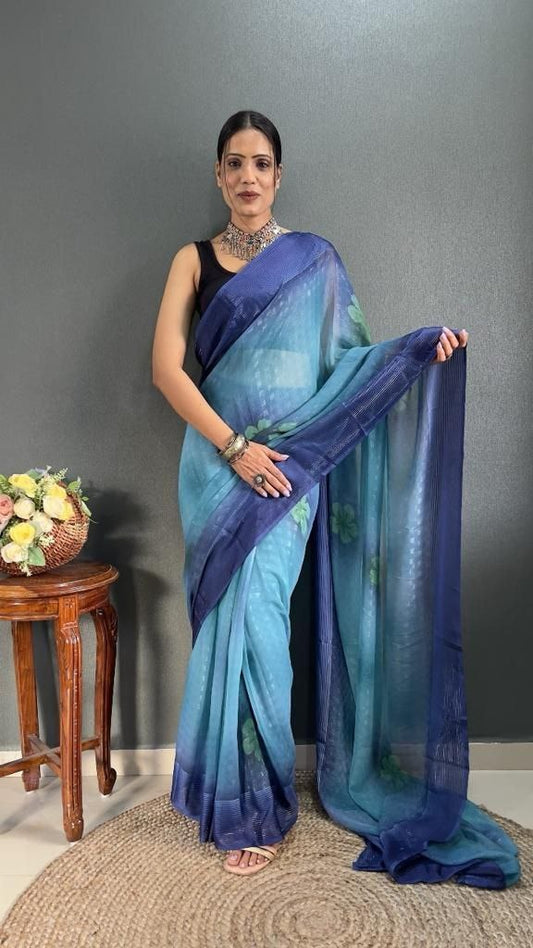Georgette Padding Ready To Wear Saree