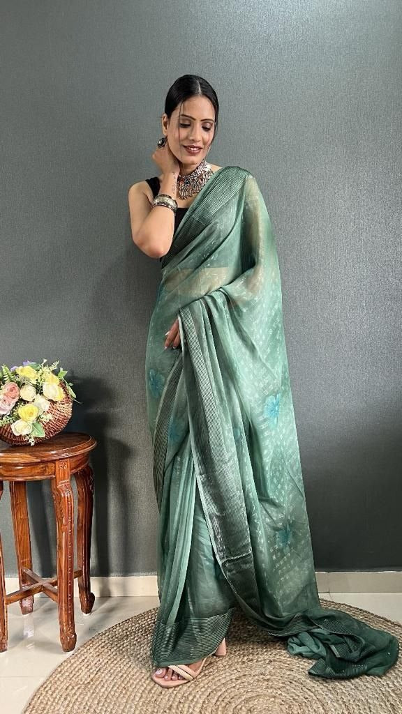 Georgette Padding Ready To Wear Saree