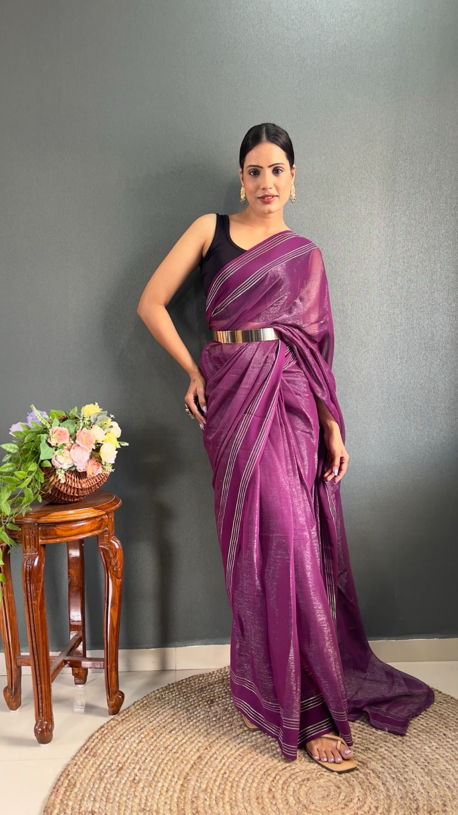 Soft Jimmy Chu Ready To Wear Saree