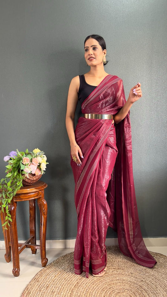 Soft Jimmy Chu Ready To Wear Saree