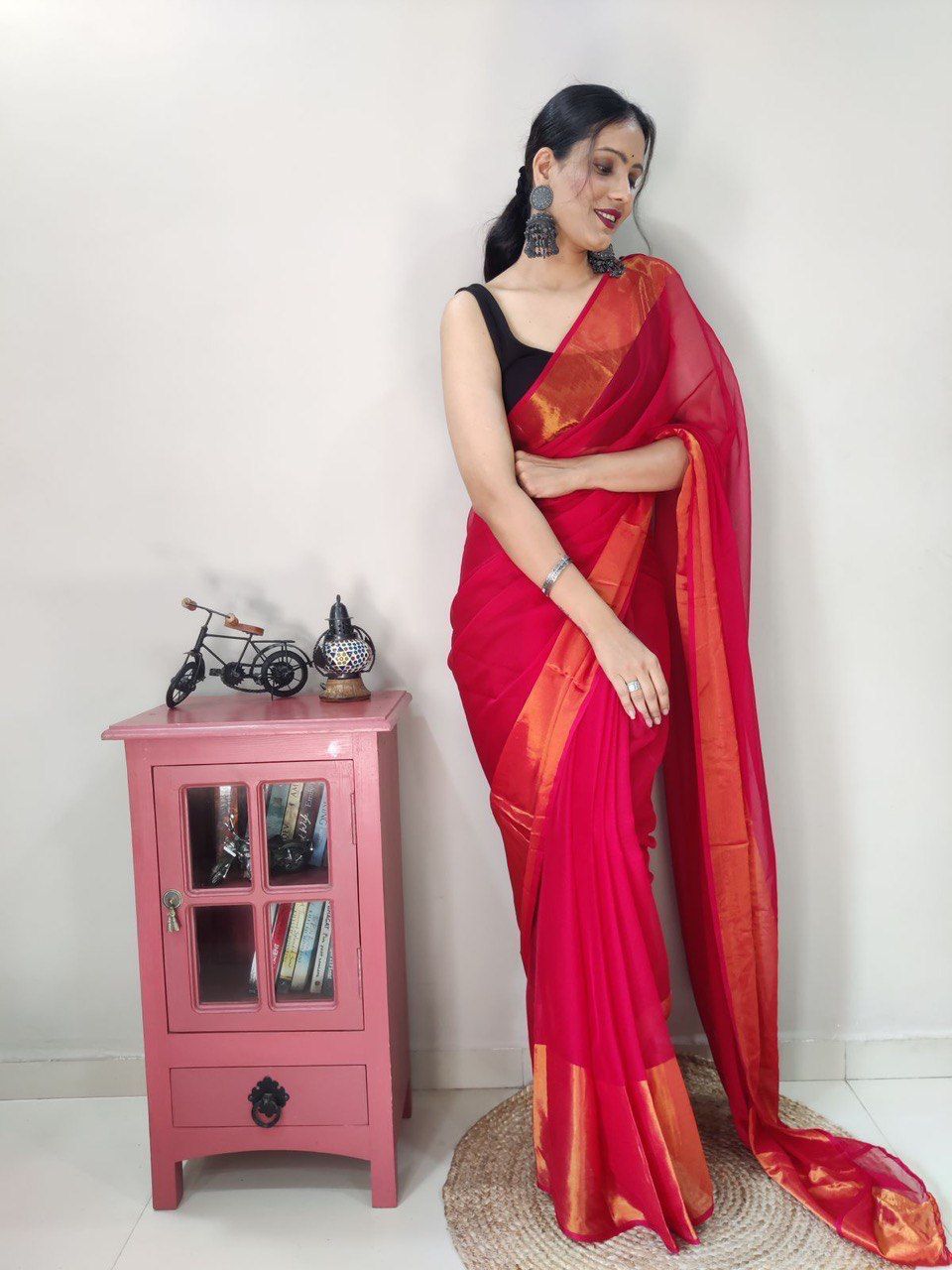 Viscos Chifon Ready to Wear Saree