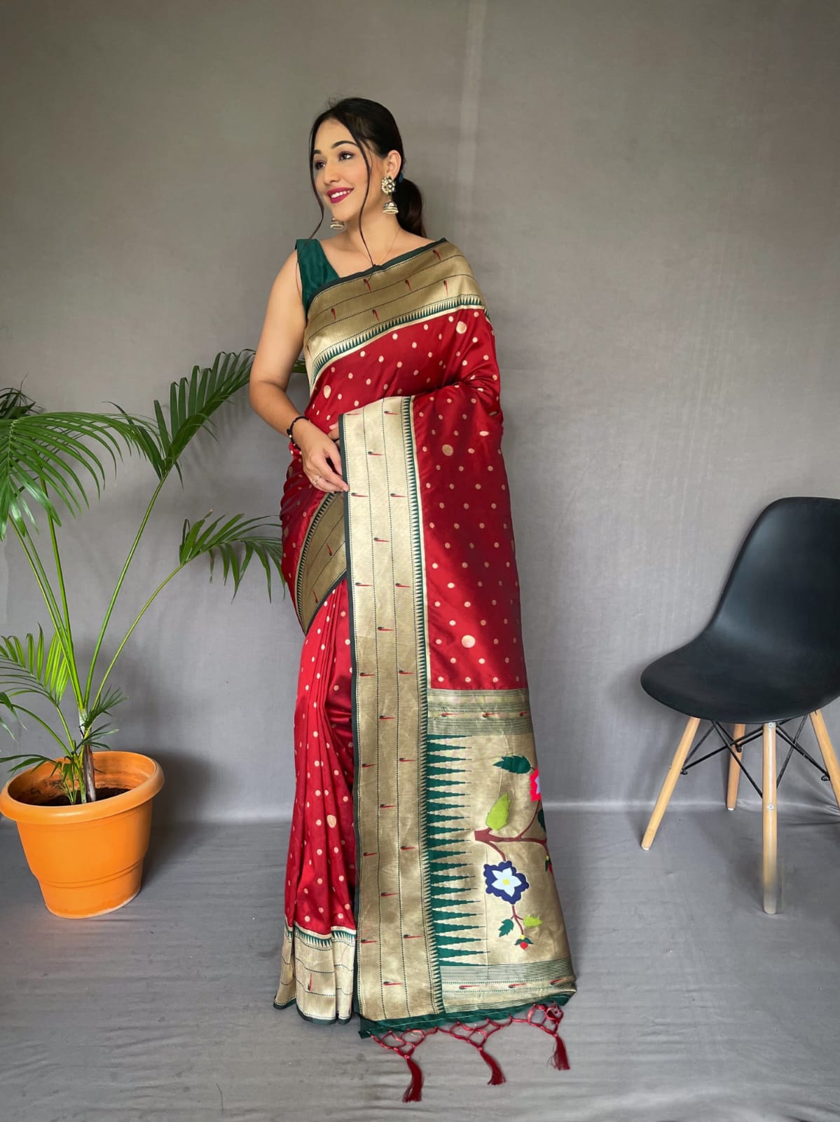 Banarasi Paithani Silk Saree