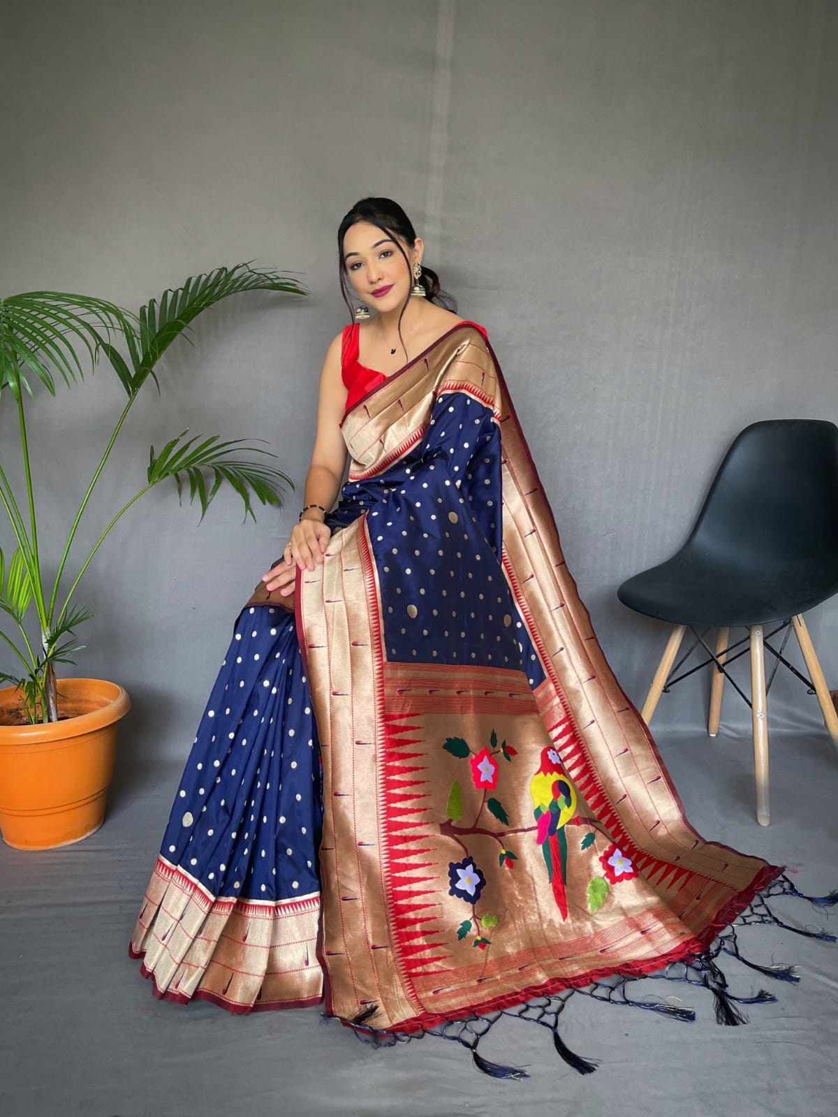 Banarasi Paithani Silk Saree