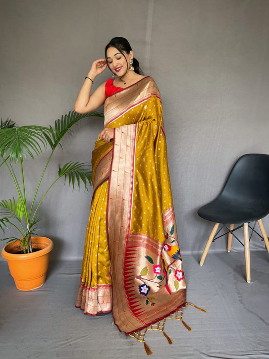 Banarasi Paithani Silk Saree