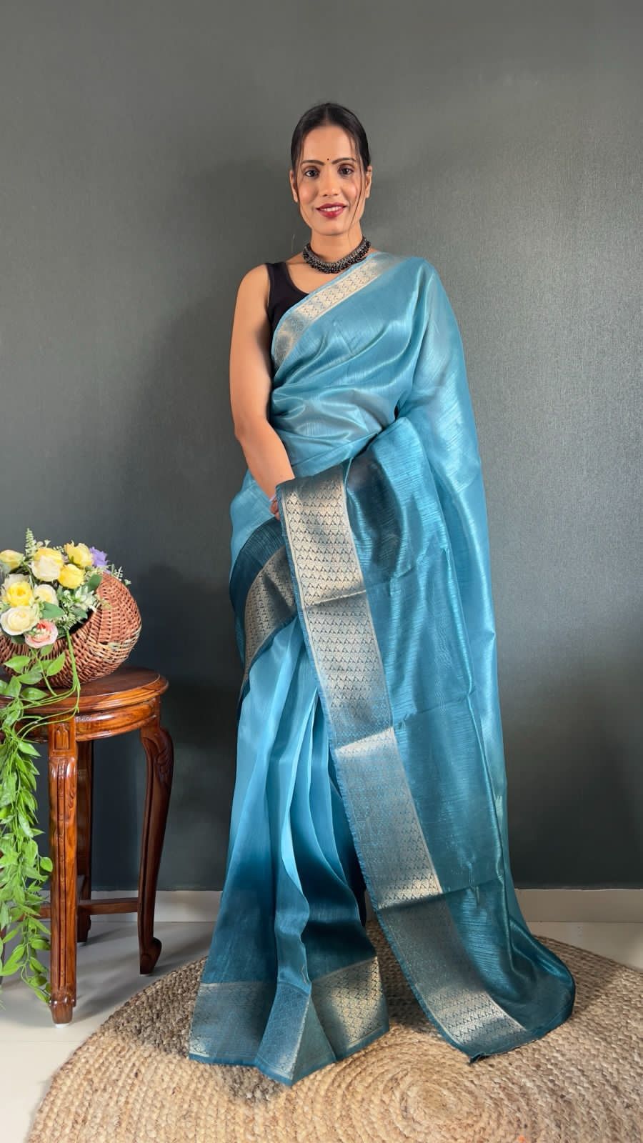 Soft Cotton Ready To Wear Saree