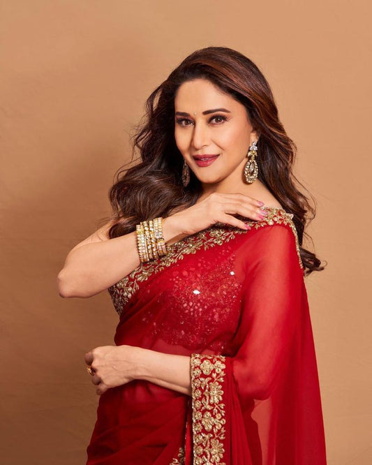 Madhuri Dixit Inspired Saree