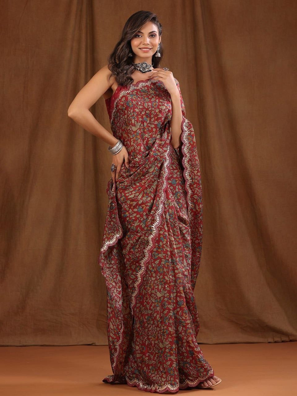 Floral Digital Print Saree