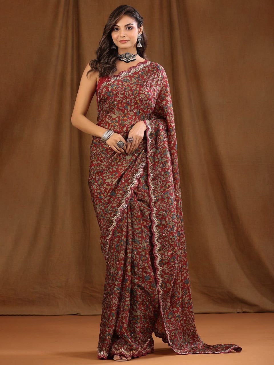 Floral Digital Print Saree