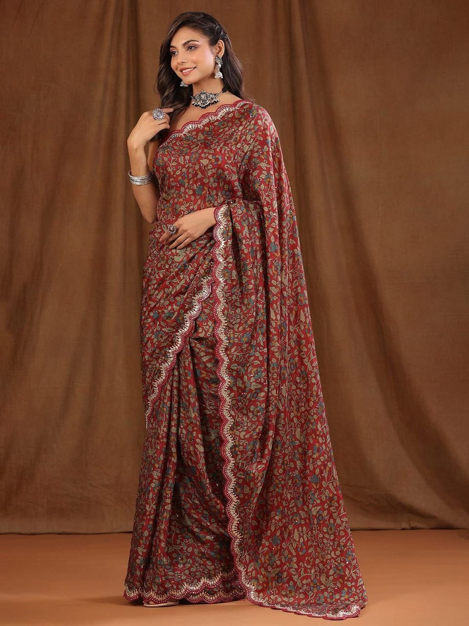 Floral Digital Print Saree