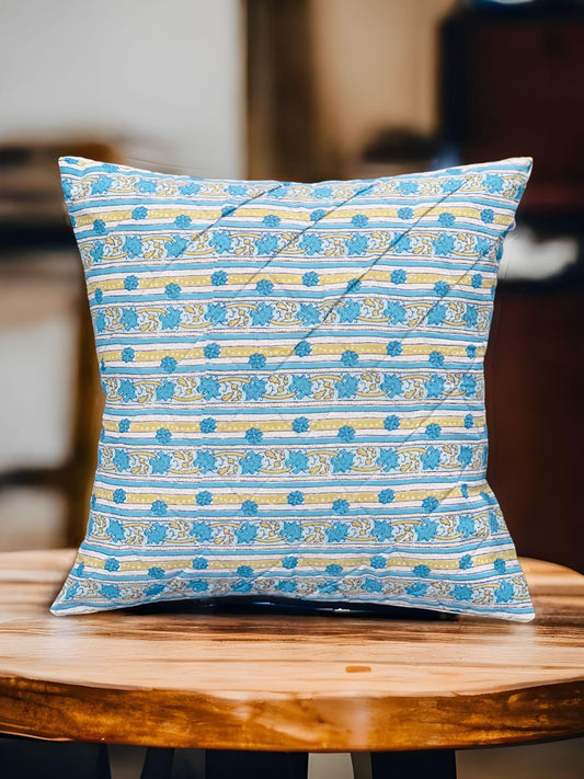 Jaipuri Screen Printed Quilted Cushion Cover set