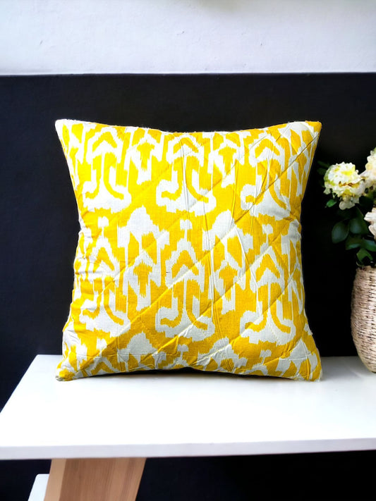 Jaipuri Screen Printed Quilted Cushion Cover set