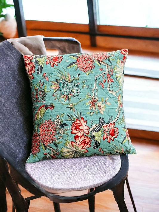 Jaipuri Screen Printed Quilted Cushion Cover set