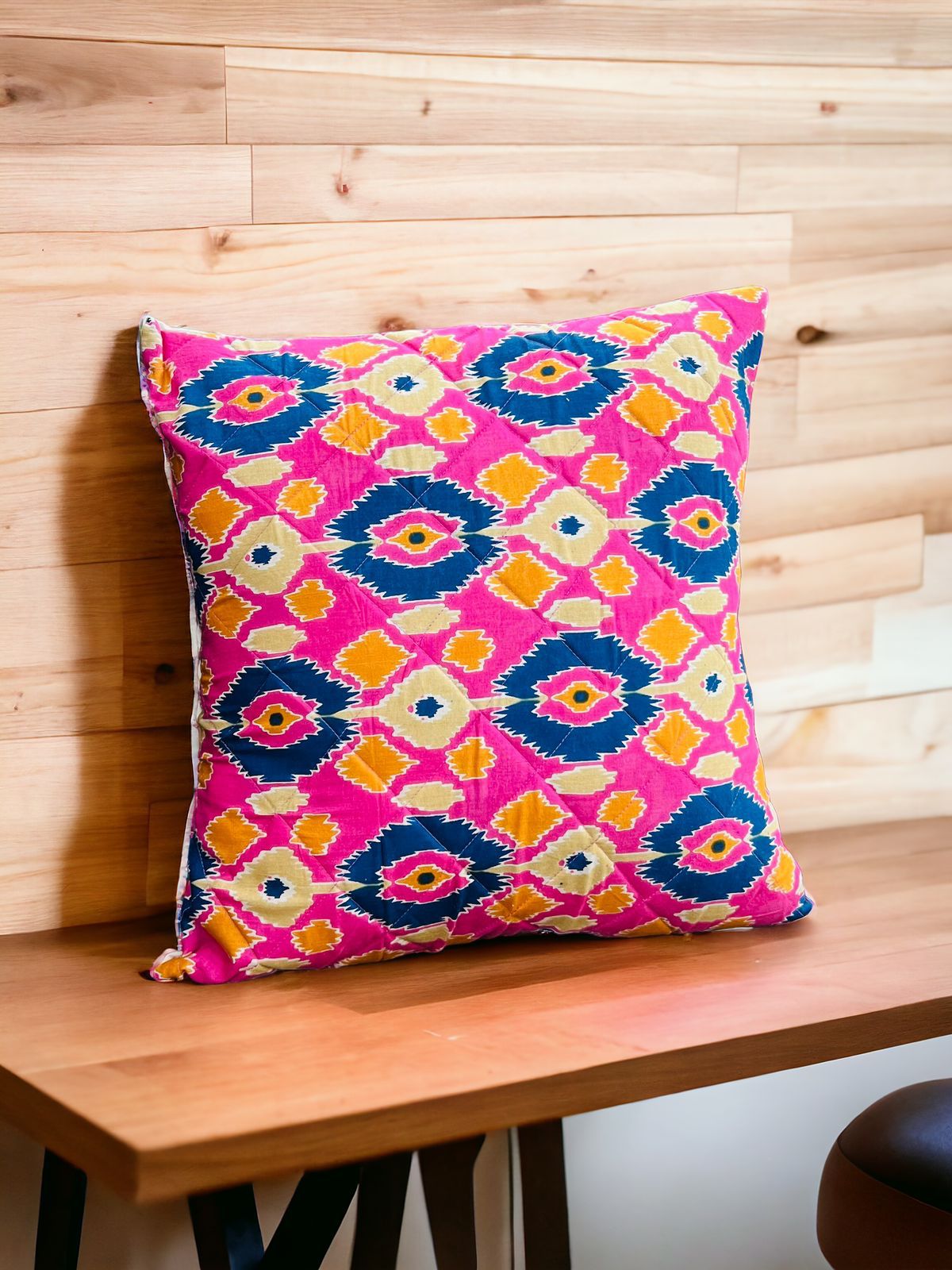 Jaipuri Screen Printed Quilted Cushion Cover set