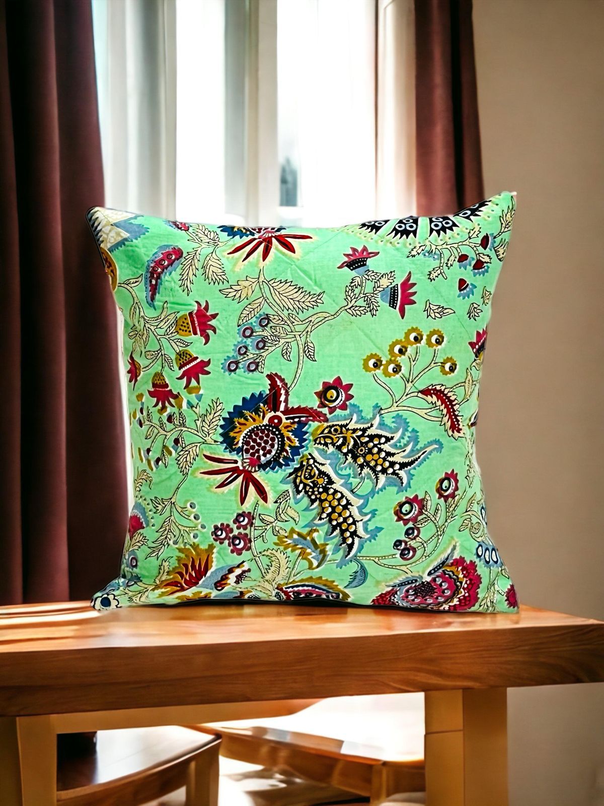 Jaipuri Screen Printed Quilted Cushion Cover set