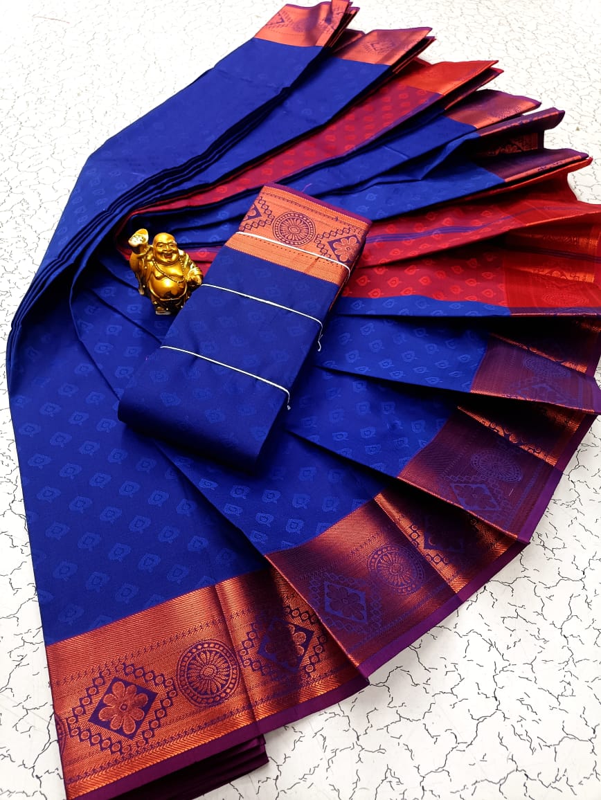 Kanchipuram Semi-Soft Silk Saree