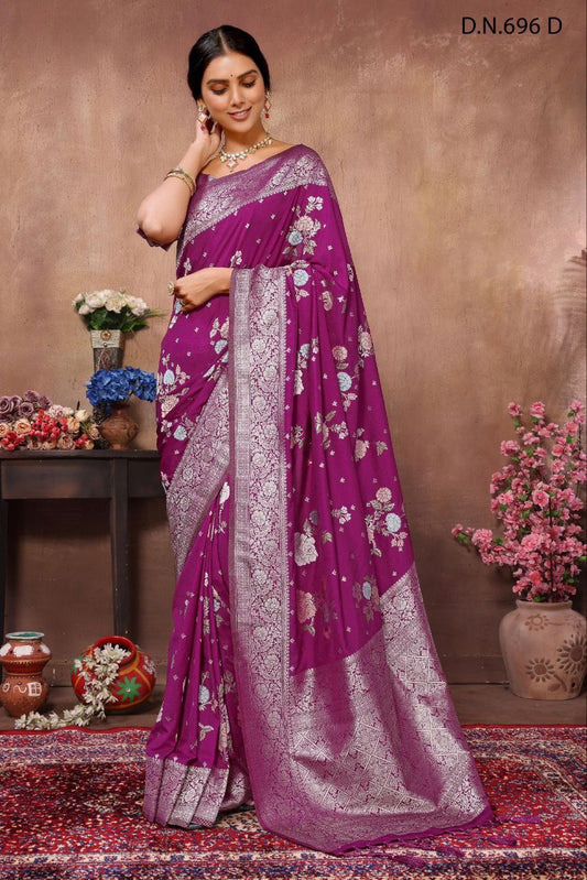 Kadi Crepe Jacquard Silk Saree