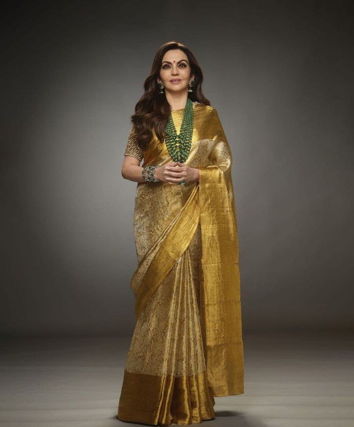 Luxurious Brocade Silk Kanchi Tissue Silk Saree