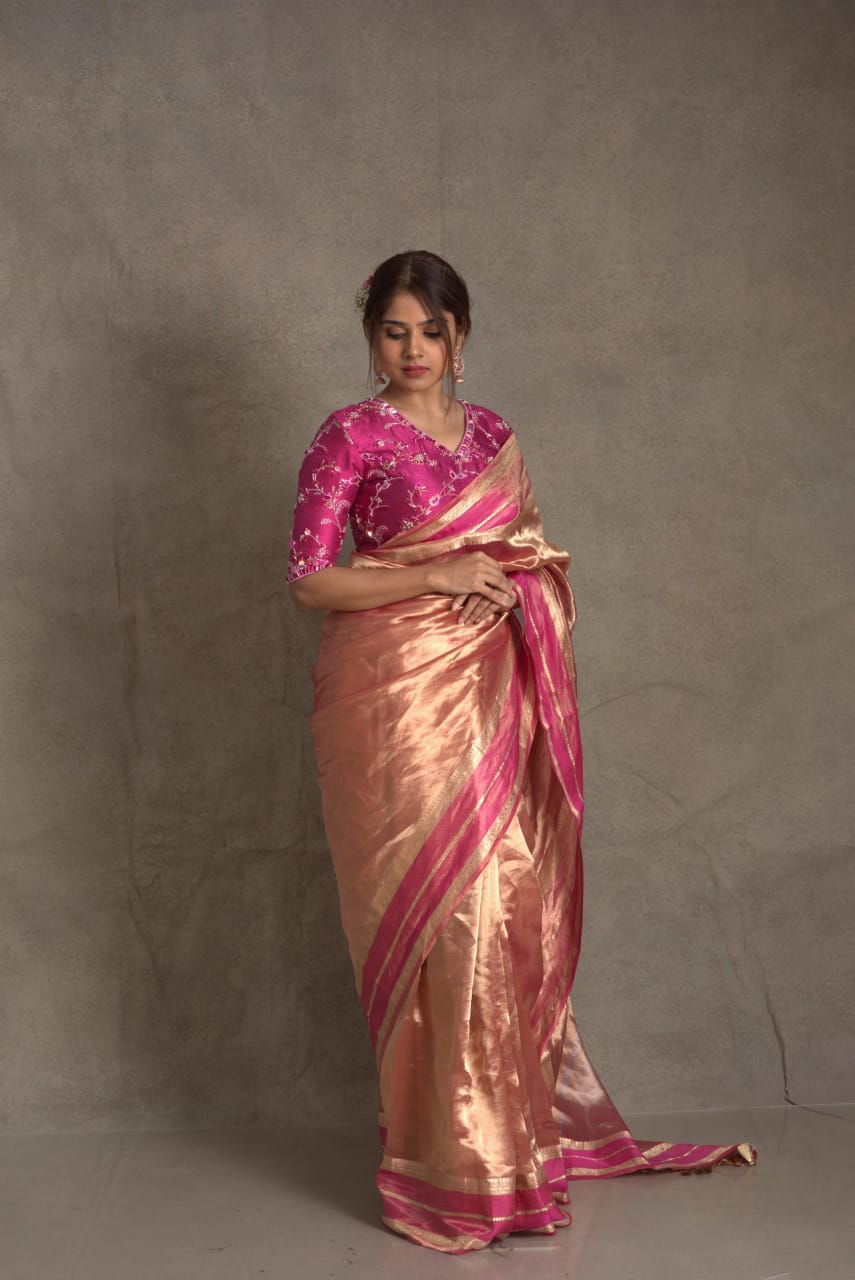 Banarasi Soft Glass Tissue Silk Saree