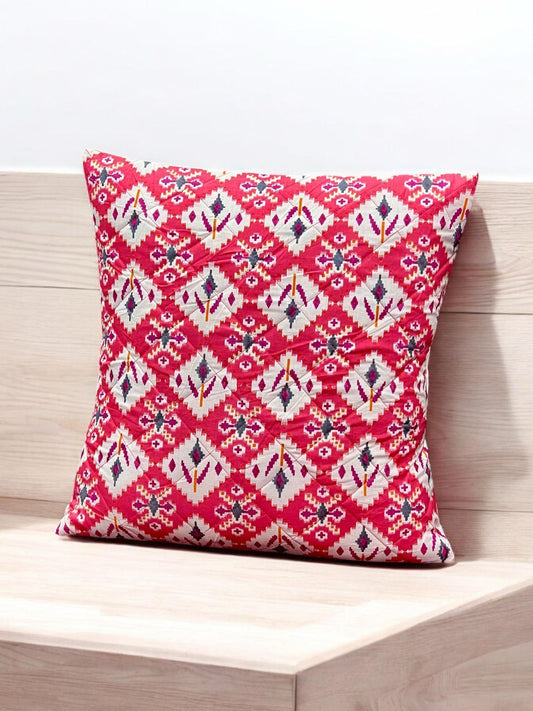 Jaipuri Screen Printed Quilted Cushion Cover set