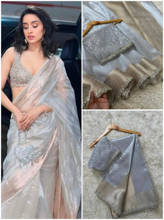 Shraddha Kapoor-Inspired Latest Banarasi Silk Saree Collection