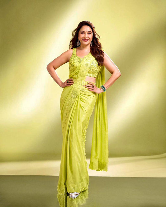 Madhuri Dixit Heavy Soft Georgette Saree