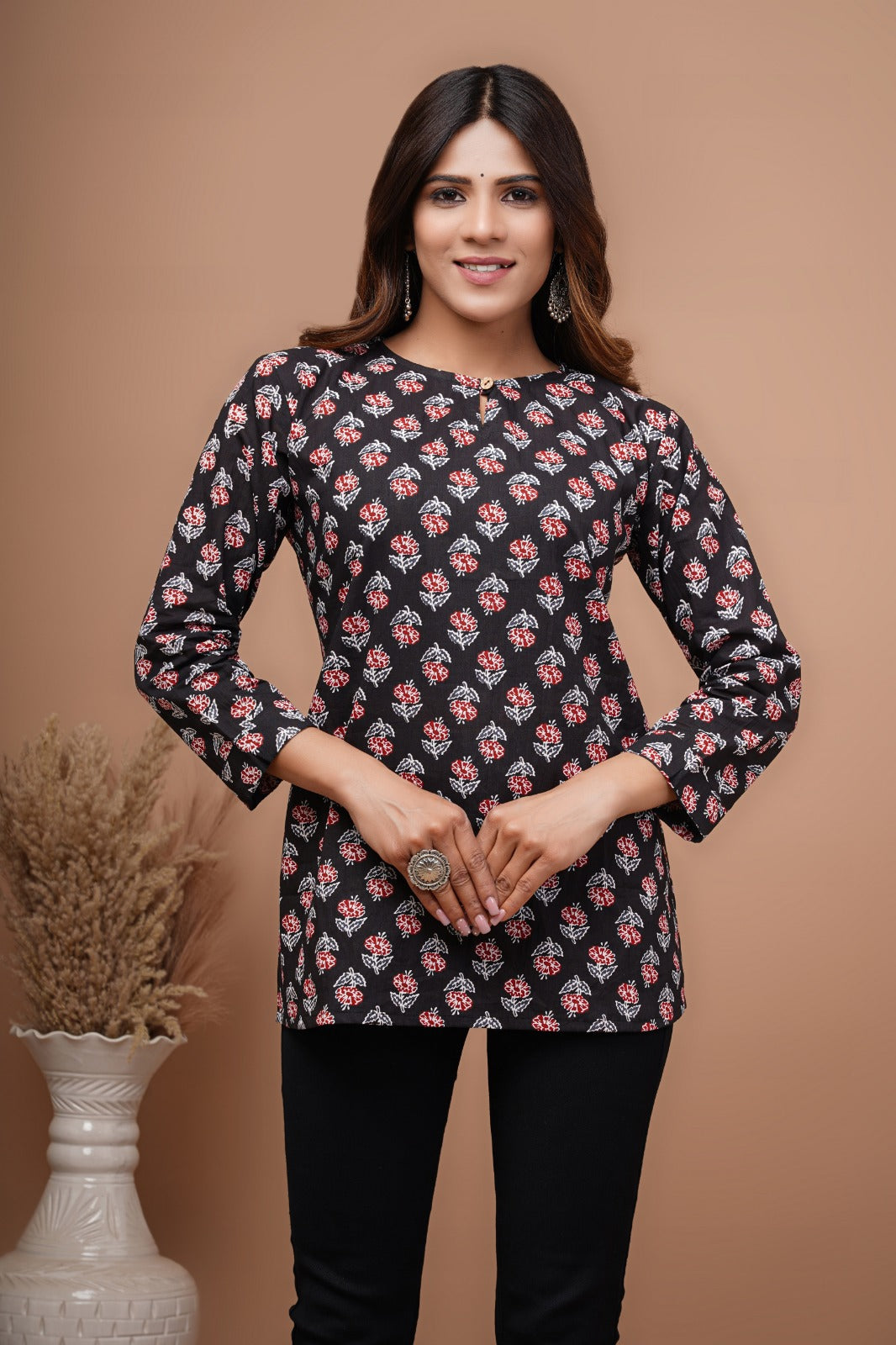 Pure Hand Block Printed Cotton Top