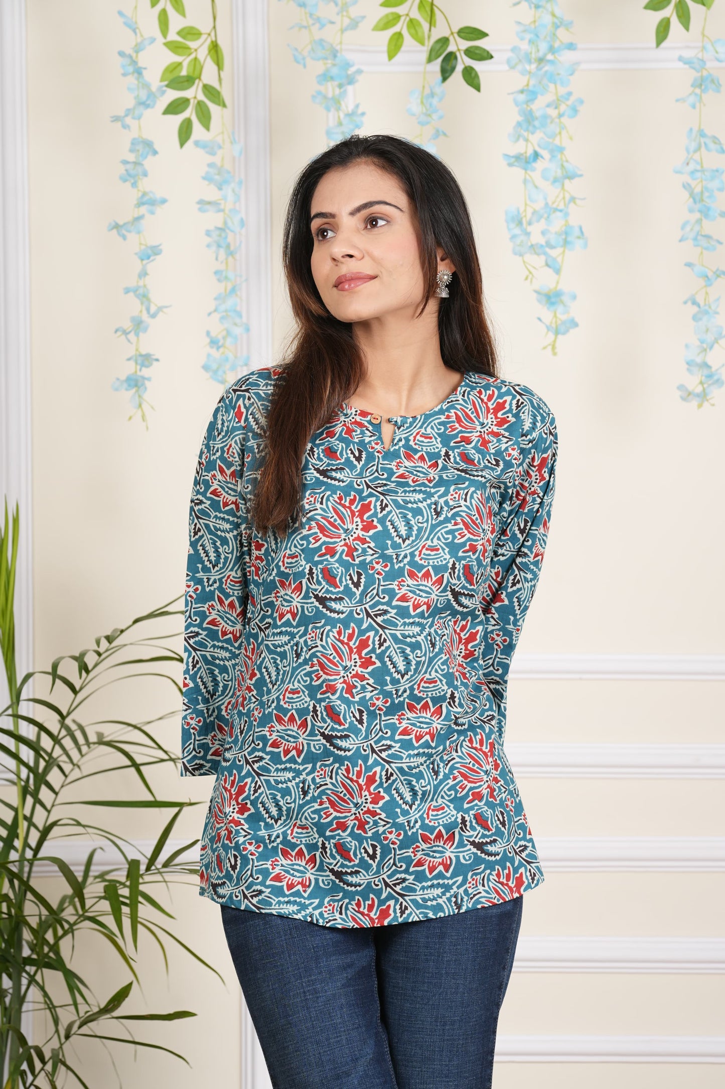 Pure Hand Block Printed Cotton Top