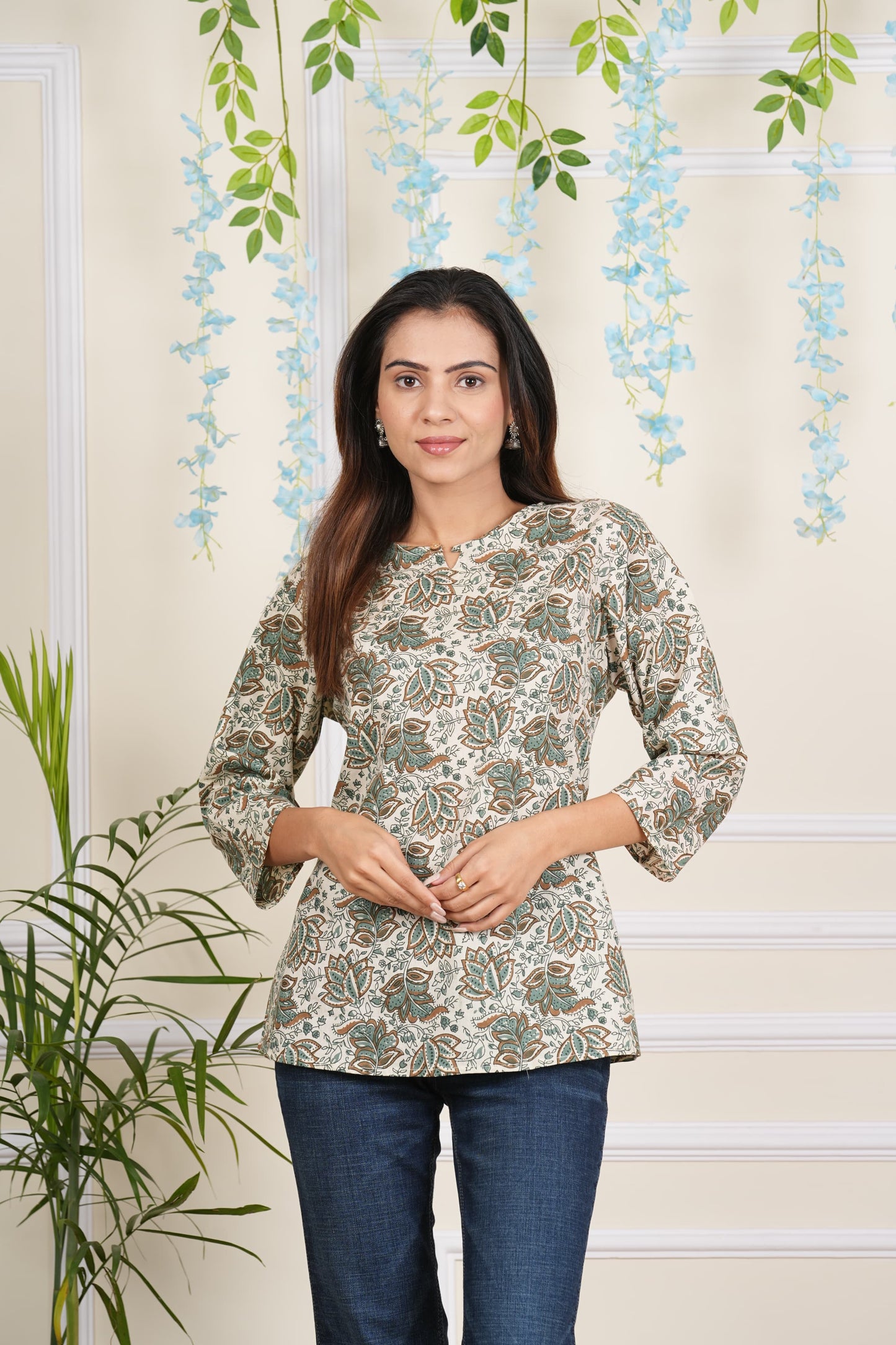 Pure Hand Block Printed Cotton Top