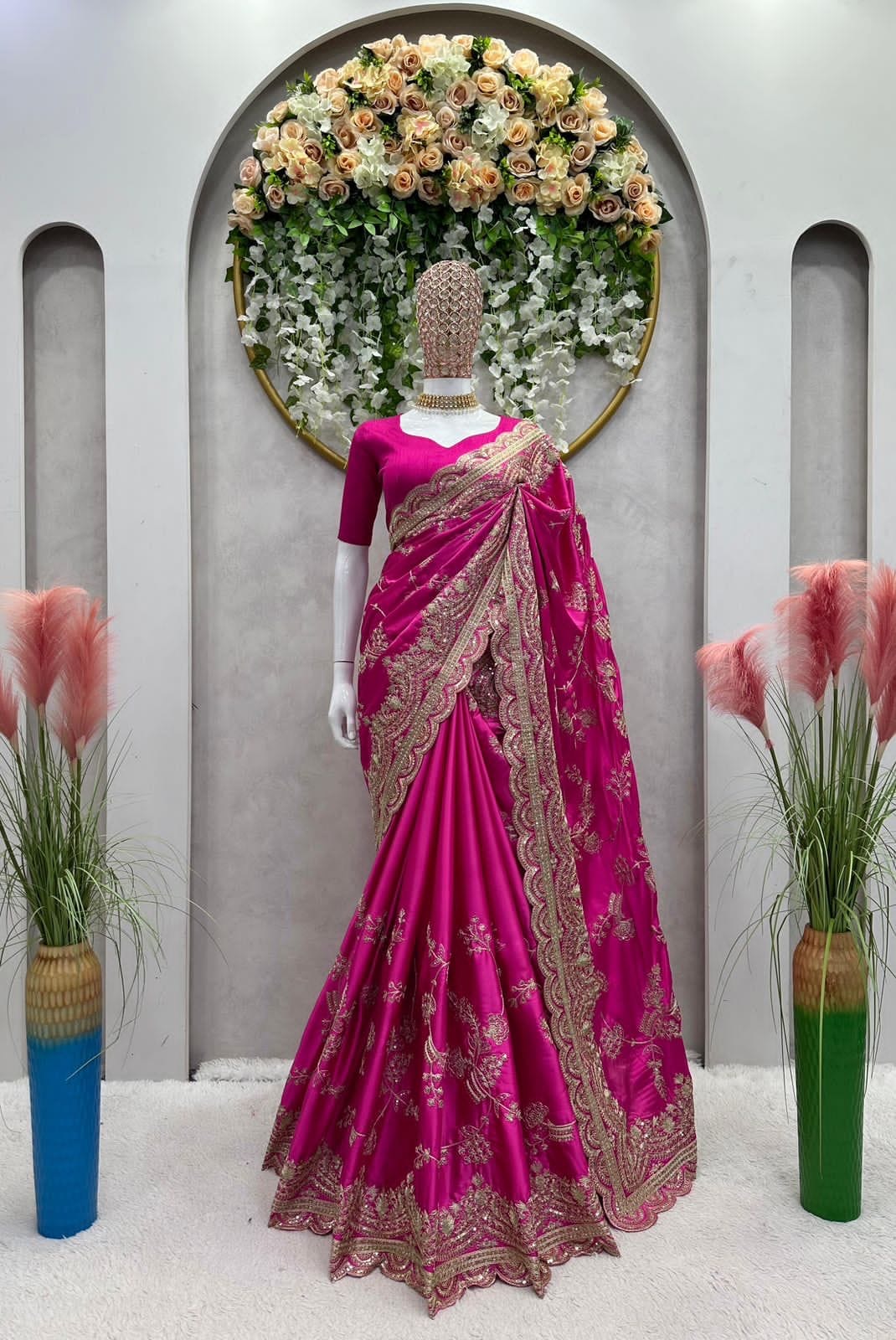 Luxurious Japan Satin Saree