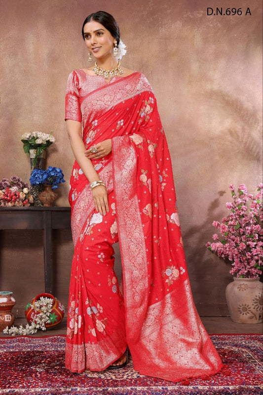 Kadi Crepe Jacquard Silk Saree