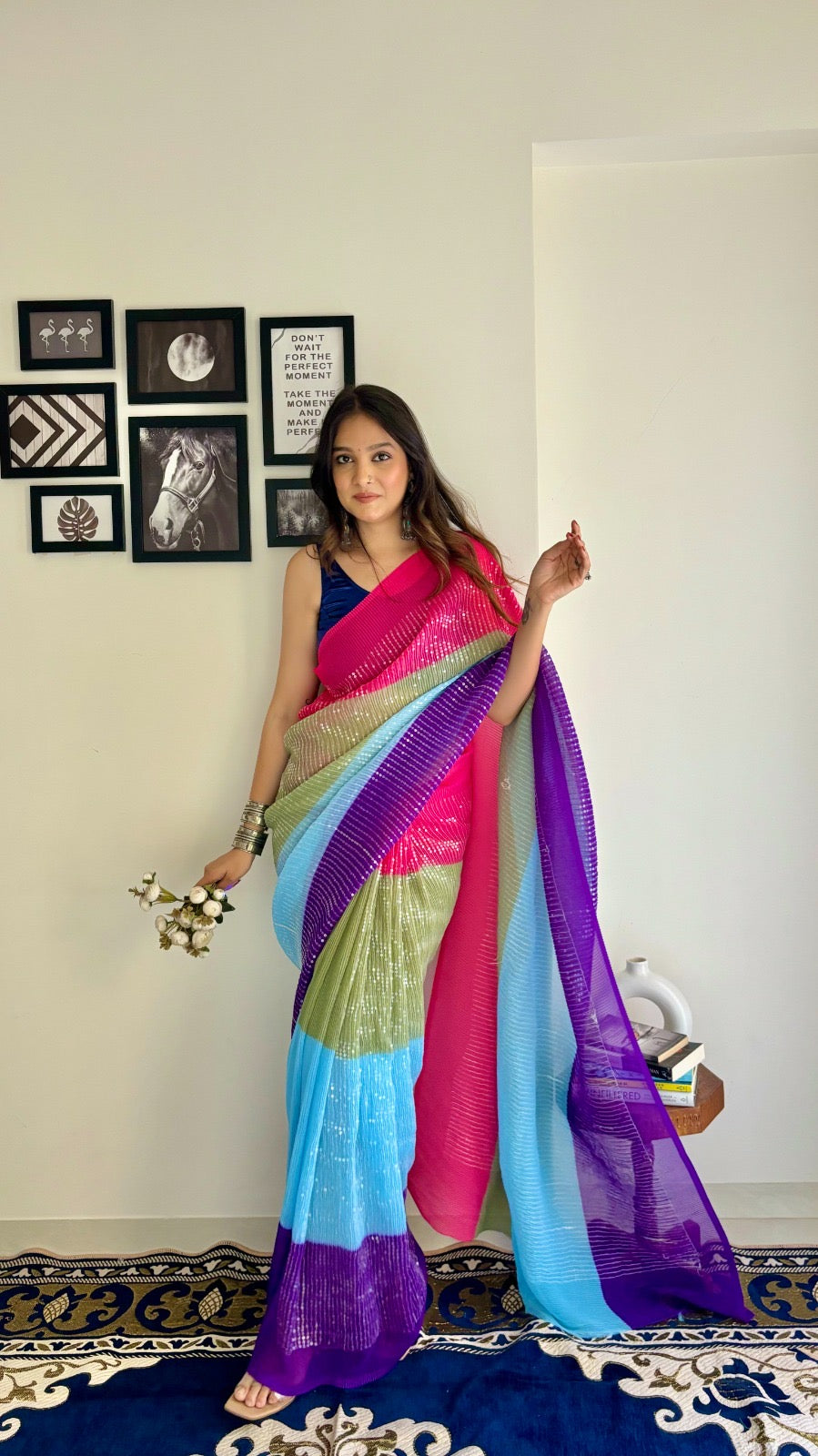 Celebrity Inspired Sequence Saree