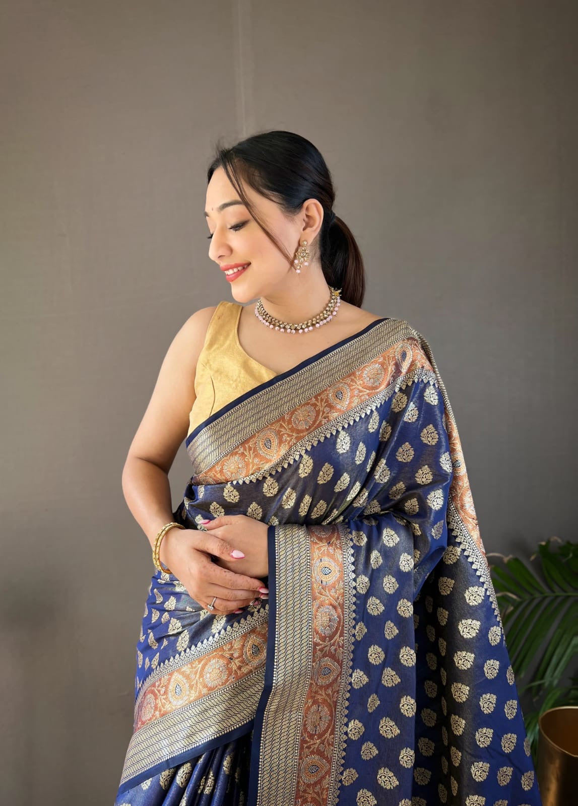 Rosy Soft Silk Saree